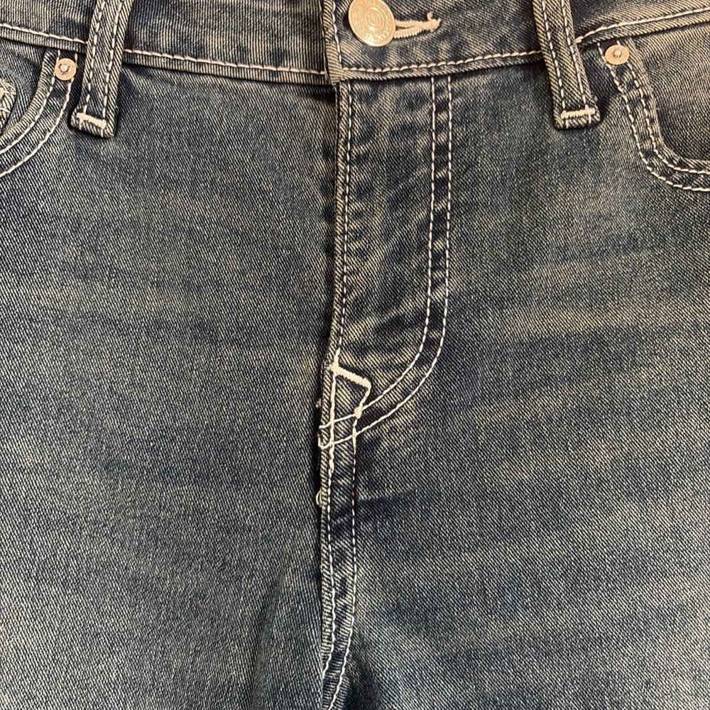 True Religion Becca Bootcut Jeans Womens 28 Medium Wash Mid Rise Y2K Flare Denim - Picture 2 of 16